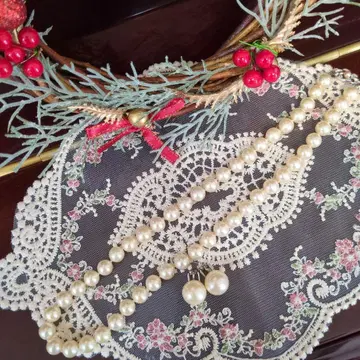 MAJORICA 펄 목걸이와 귀찌 세트