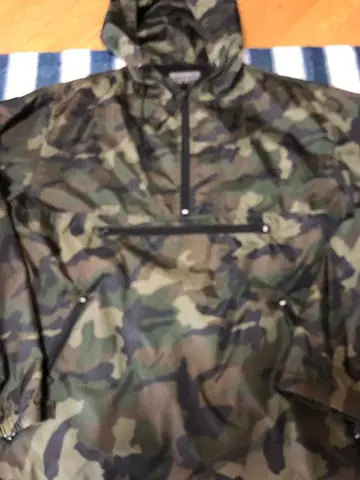 큐빅 메저 카모플라쥬 후드 부착 자켓 M