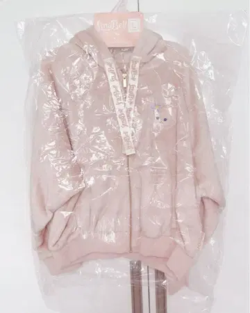 리나벨 핑크 후드 부착 후드티 L 사이즈