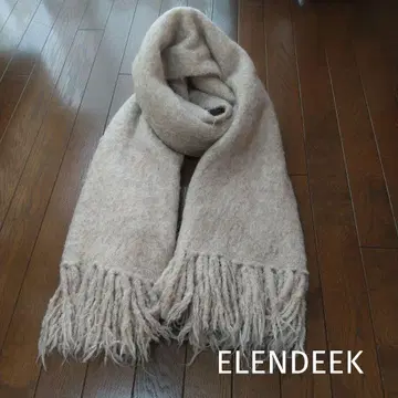 ELENDEEK 베이지 스톨 머플러