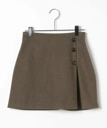 [ 새상품 ] Hether 슬릿 디자인 미니 스커트 M 브라운