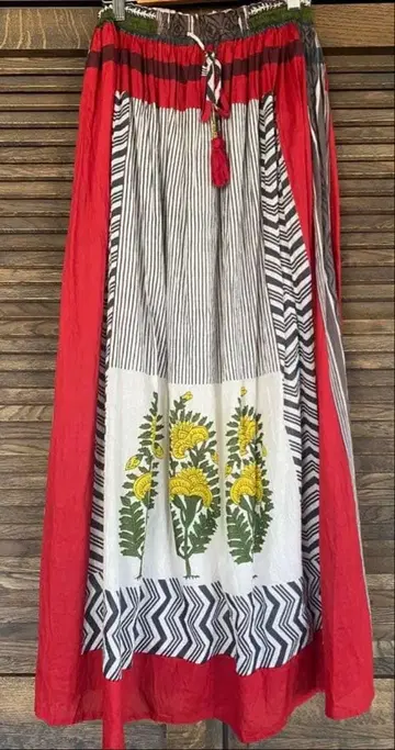 아메리칸 러그 씨 인도 코튼 롱 스커트