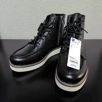 지유 GU 리얼 가죽 워크 부츠 소가죽 천연 가죽 부츠 25.0cm