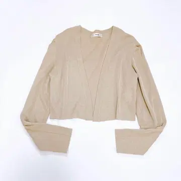 Rene 르네 볼레로 가디건 숏 기장 겉옷 베이지 36 S