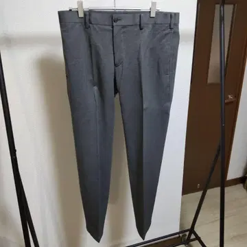 그레이 슬랙스 울 혼방