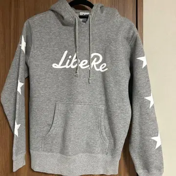 LibeRe 그레이 별 패턴 S 사이즈 후드티