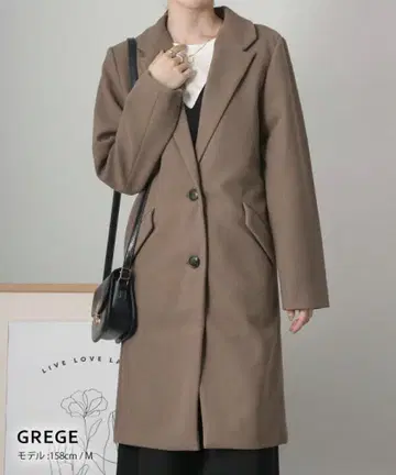 Social GIRL 체스터 코트 그레이지 L 사이즈