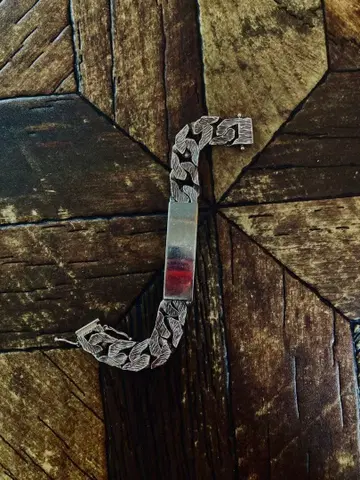 빈티지 헤비 ID 팔찌 잉글랜드 영국제