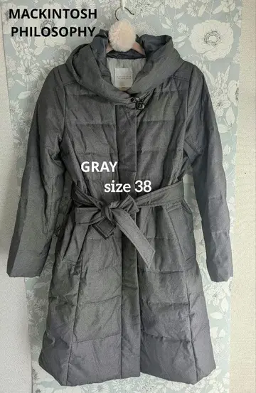 MACKINTOSH PHILOSOPHY 그레이 롱 다운 자켓
