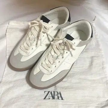 ZARA 대비 가죽 스니커즈 22~22.5
