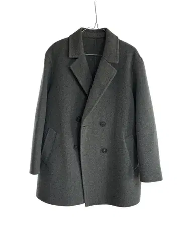 유니클로 더블 페이스 숏코트 피코트