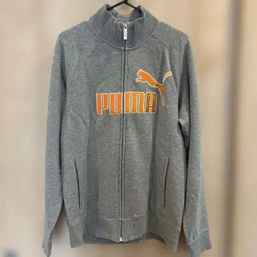 PUMA 자수 그레이 집업 트레이닝복
