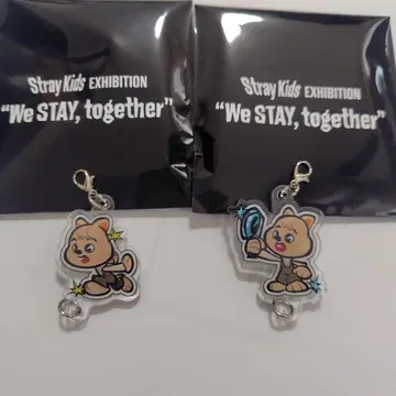 랜덤 연결 아크릴 키링 쿼카 한 스키즈 2종 컴프