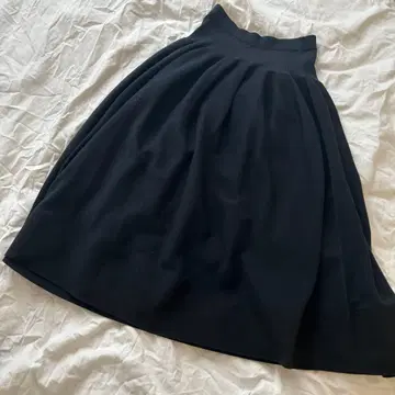 CFCL 플레어 롱 스커트 블랙