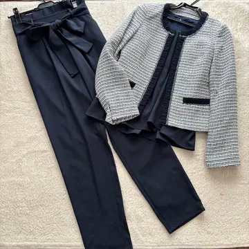 루일 에 부티크 팬츠 수트 블라우스 3종 세트 9호 네이비 졸업식