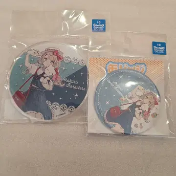 아카쿠라 x 산리오 온라인 복권 헬로키티 캔뱃지, 아크릴 코스터