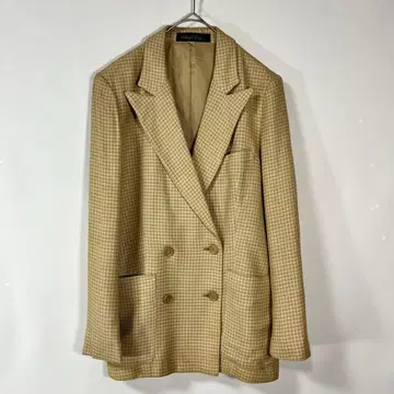 구제 의류 클로드레마 더블 테일러드 자켓 블레이저 하운드투스 여성용