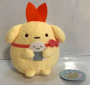 [ 미사용 새상품 ] 스미코구라시 새우튀김 꼬리 마스코트 봉제 인형