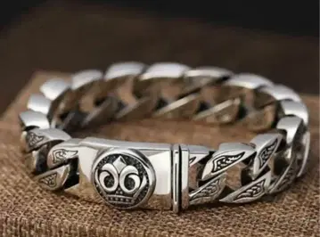 실버 체인 팔찌 빈티지풍