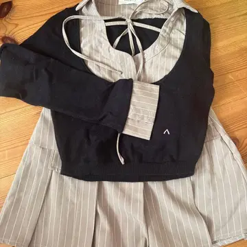 ANDMARY 스트라이프 패턴 셋업 S 사이즈