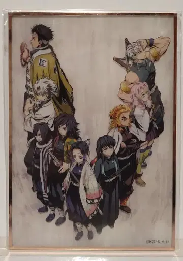 귀멸의 칼날 귀멸 극장 키 비주얼 아크릴 색지 기둥 회의 나비 저택 편