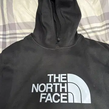 THE NORTH FACE 블랙 후드티 후드 부착
