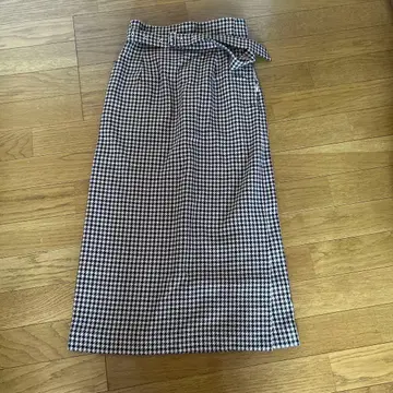 Mila Owen 체크 무늬 타이트 롱 스커트 0/S