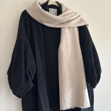 캐시미어 100% 베이지 스톨 미사용에 가까움