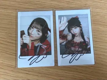 시라이시 마유미 친필 사인 포함 폴라로이드 2장 세트