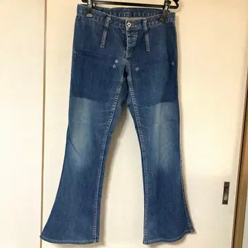 부츠컷 데님 플레어 데님