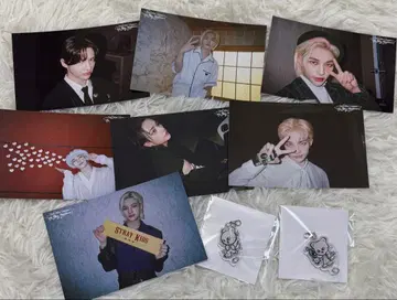 현진 세트 스키즈 전시회 엽서 아크릴 키링