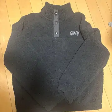 GAP 플리스 풀오버 S 블랙