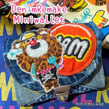 데님 리메이크 미니 지갑