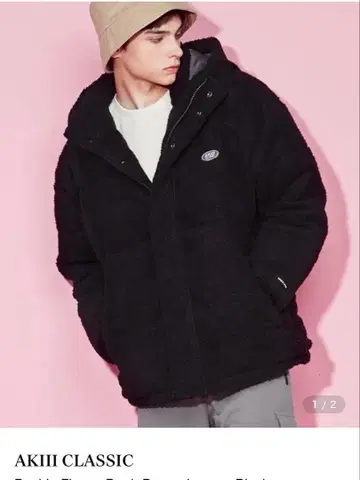 한국 무신사 AKIII CLASSIC 블랙 다운 자켓 S