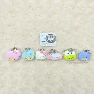 산리오 캐릭터즈 마스코트 자물쇠 키체인 전 6종 가챠