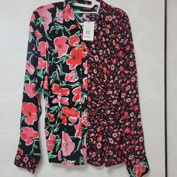 Desigual 플라워 프린트 긴팔 셔츠
