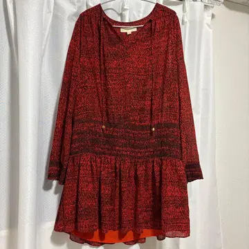 MICHAEL KORS 빨검 플레어 원피스 M