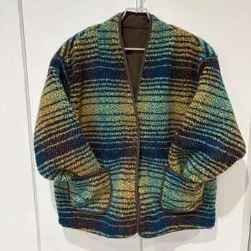 스미 스타일 이아파피요네 보아 리버서블 블루종 미사용 새상품 F 사이즈