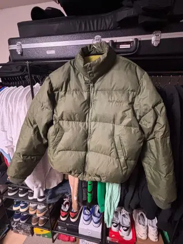 NAF NAF 다운 자켓 후드 부착