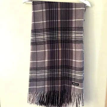 COMME CA DU MODE 혼방 두꺼운 원단 체크 무늬 머플러