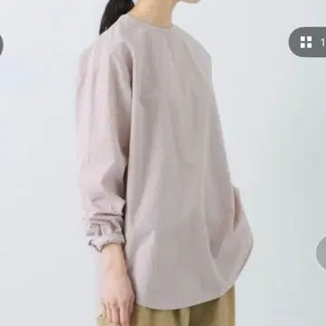 카구레 코튼 실크 크루넥 풀오버