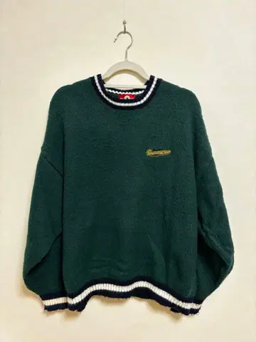 Converse 다크 그린 니트 스웨터