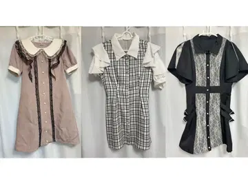 [ 묶음 판매 ] BUBBLES GRL 원피스 3세트