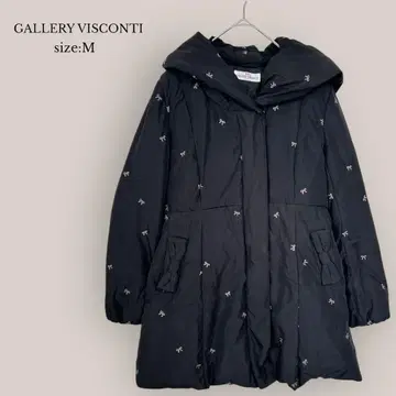 GALLERY VISCONTI 다운 자켓 자수 다운 50% 후드