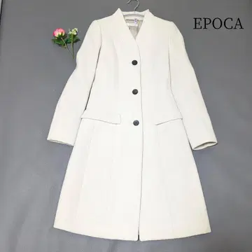 새상품급 에포카 에어리 울 롱 코트 그레이지 38