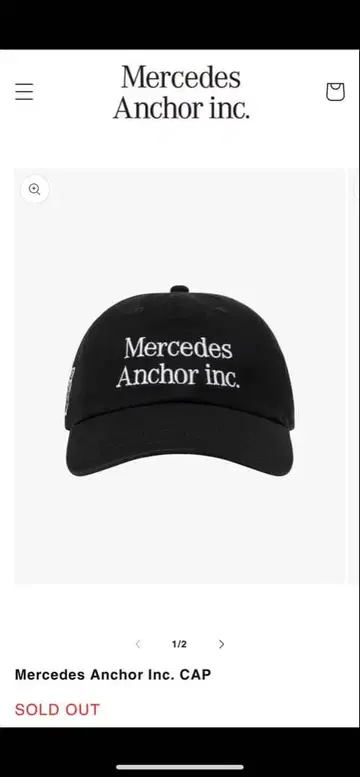 Mersedes Anchor Inc. CAP 캡 블랙
