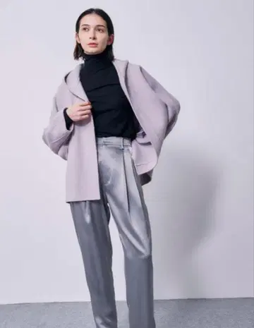 미사용 STUNNING LURE 스테디셀러 리버 코트 숏 후드