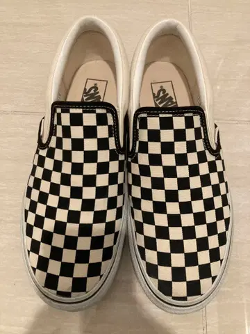 [ 새상품급 ] vans 슬립온 체크 무늬 깃발