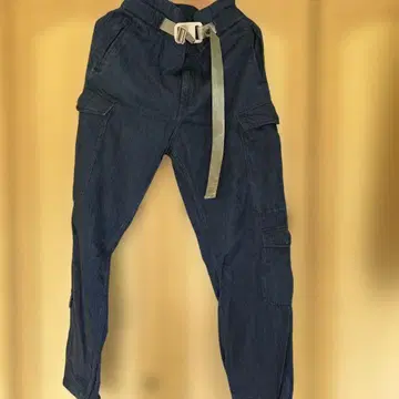 GS RAW 다크 블루 카고 팬츠