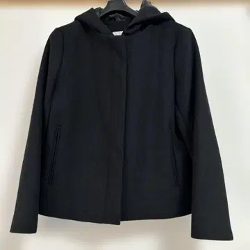 OPAQUE CLIP 블랙 후드 부착 자켓